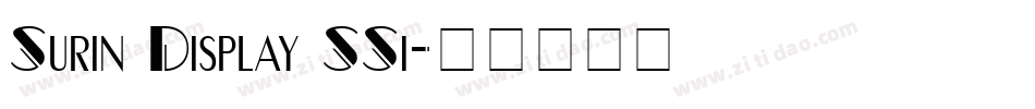 Surin Display SSi字体转换